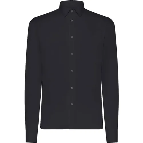 Schwarzes Slim Fit Oxford Hemd , Herren, Größe: 2XL - RRD - Modalova