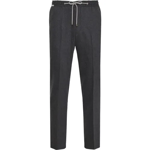 Luxury Flannel Drawstring Pants , male, Sizes: L, XL, 2XL, M, 3XL - Corneliani - Modalova