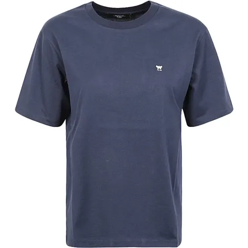 Basic Cotton T-shirt with Logo , female, Sizes: M, S, L - Max Mara Weekend - Modalova