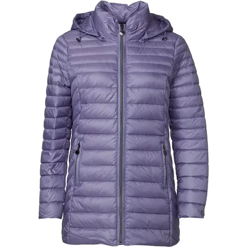 Leichte Daunenjacke Lavendel Gesteppt Frauen , Damen, Größe: 6XL - Danwear - Modalova