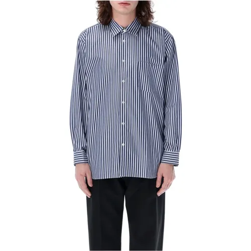 Striped Shirt White , male, Sizes: L, M - Comme des Garçons - Modalova