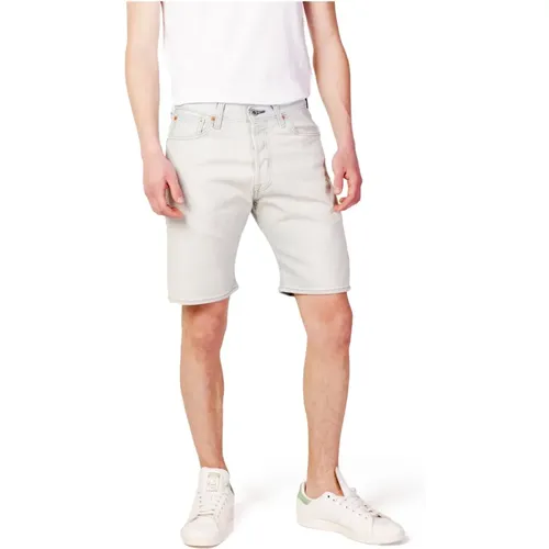 Weiße Baumwollshorts mit Reißverschluss und Knopfverschluss Levi's - Levis - Modalova