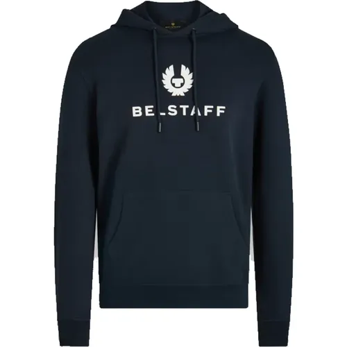 Farbblock Signature Sweatshirt Hoodie , Herren, Größe: S - Belstaff - Modalova