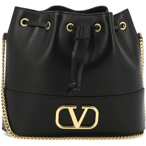 VLogo Signature Mini Bucket Bag , female, Sizes: ONE SIZE - Valentino Garavani - Modalova