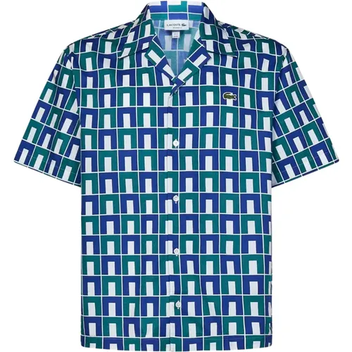 Men's Clothing Shirts Blue Ss24 , male, Sizes: M, 2XL, XL - Lacoste - Modalova
