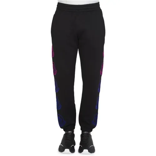 Sportswear-inspired Joggers with Flocked Graphics , male, Sizes: XL - Moncler - Modalova