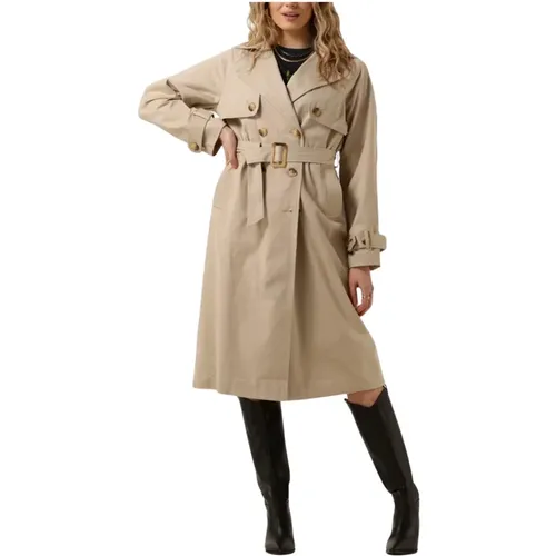 Beiger Trenchcoat Yasteronimo Stil , Damen, Größe: M - Y.A.S - Modalova