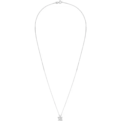 Minimalistische M Halskette , Damen, Größe: ONE Size - Misbhv - Modalova