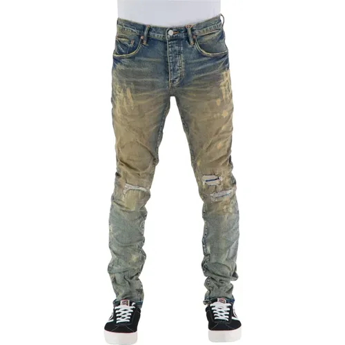 Men's Purple Denim Jeans , male, Sizes: W30, W29, W33 - Purple Brand - Modalova
