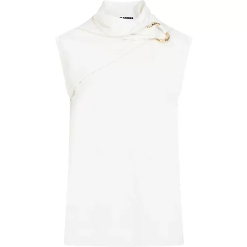 Draped Tank Top , female, Sizes: S - Jil Sander - Modalova