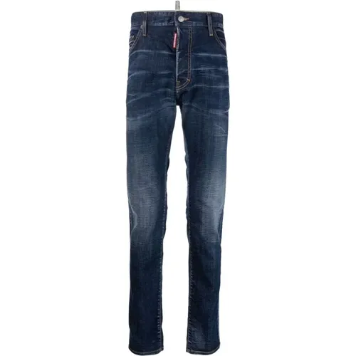 Cool Guy Slim Jeans in Blauem Denim , Herren, Größe: M - Dsquared2 - Modalova