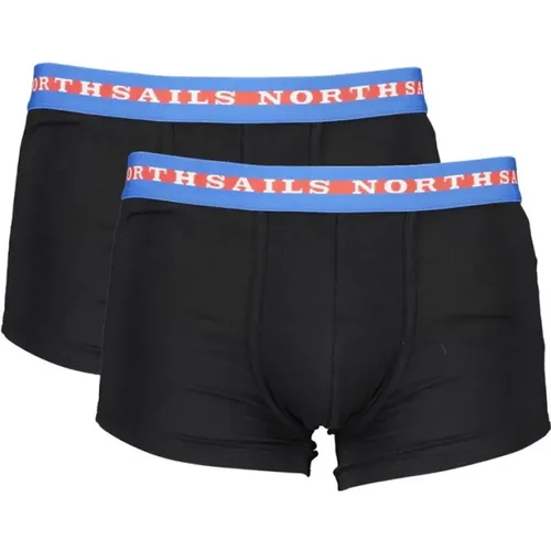 Cotton Boxer Shorts Bi-Pack Logo , male, Sizes: 2XL, S - North Sails - Modalova