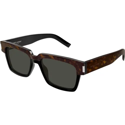 Vadim Sonnenbrille in Schwarz , Herren, Größe: 54 MM - Saint Laurent - Modalova