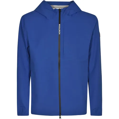 Stilvolle Blaue Jacken für Männer , Herren, Größe: L - Woolrich - Modalova