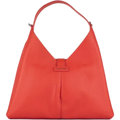 Red Poppy Shoulder Bag , female, Sizes: ONE SIZE - Orciani - Modalova