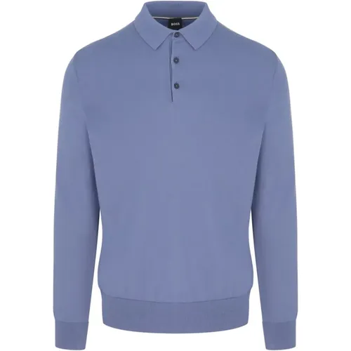 Gemello P Sweater - Sky Color , male, Sizes: M, S - Hugo Boss - Modalova