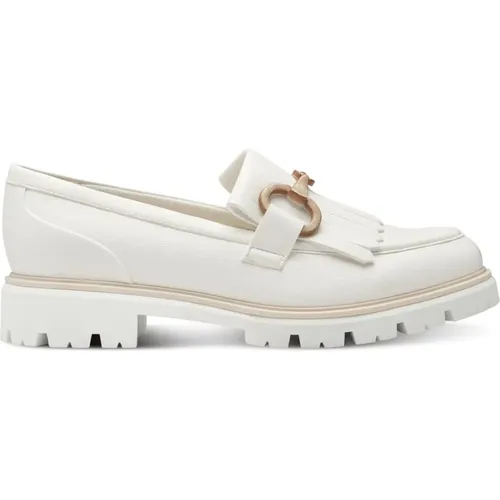Weiße Loafer für Frauen , Damen, Größe: 39 EU - marco tozzi - Modalova
