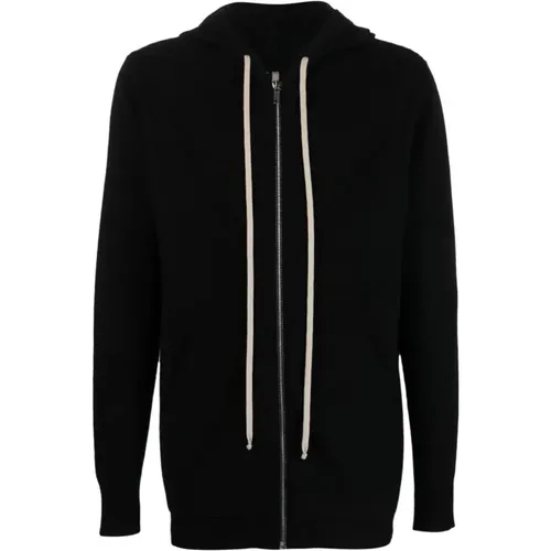 Sleek Zip-through Sweatshirt , male, Sizes: M, L - Rick Owens - Modalova