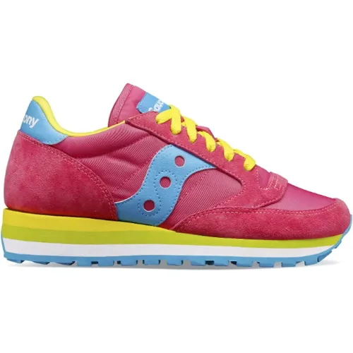 Fuchsia Jazz Triple Sneakers Damen , Damen, Größe: 37 1/2 EU - Saucony - Modalova