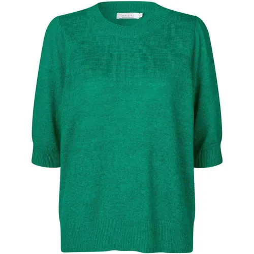 Greenlake Knit Top Short Sleeve , female, Sizes: XL, XS, M, S, L, 2XL - Masai - Modalova