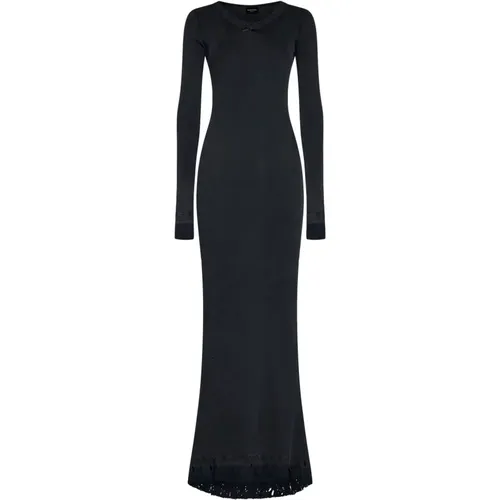 Maxi Lingery Dress , female, Sizes: M, S - Balenciaga - Modalova
