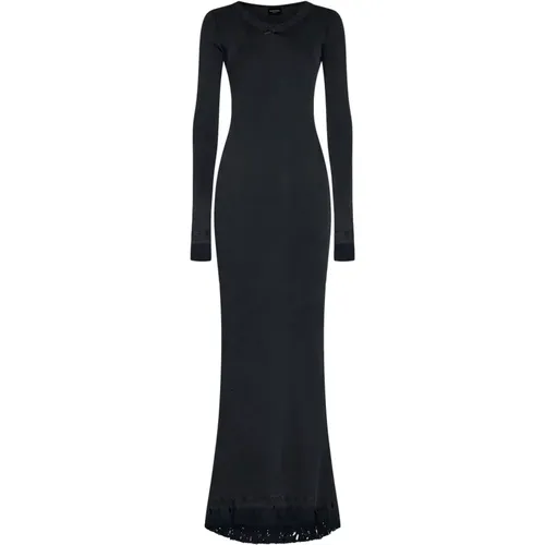 Maxi Lingery Dress , female, Sizes: S - Balenciaga - Modalova