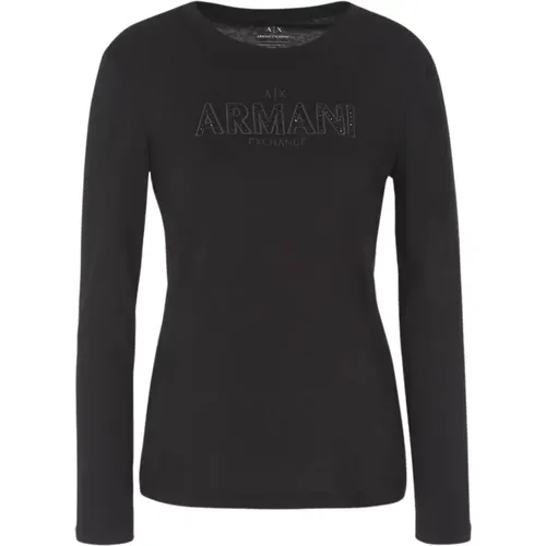 Logo T-Shirt , female, Sizes: S - Armani Exchange - Modalova