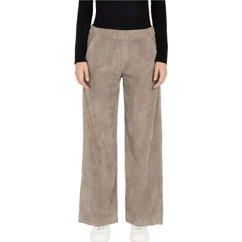 Corduroy Fluid Jeans - Chiara Style , Damen, Größe: L L32 - MAC - Modalova