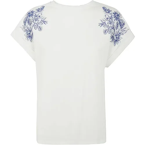 Embroideres T-Shirt , female, Sizes: 2XS, M, XS - Twinset - Modalova