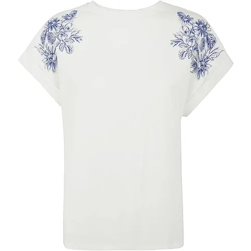 Embroideres T-Shirt , female, Sizes: M - Twinset - Modalova