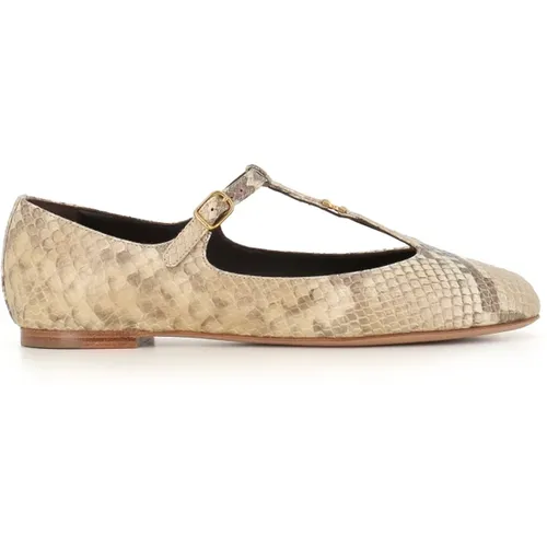 Python Print Ballerina Flats , female, Sizes: 5 1/2 UK - Chloé - Modalova