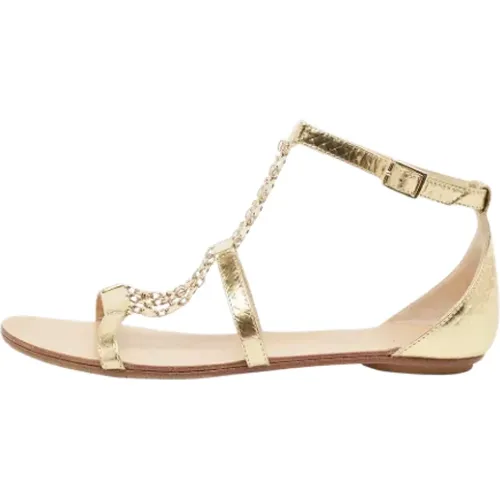 Pre-owned Leather sandals , female, Sizes: 3 UK - Jimmy Choo Pre-owned - Modalova