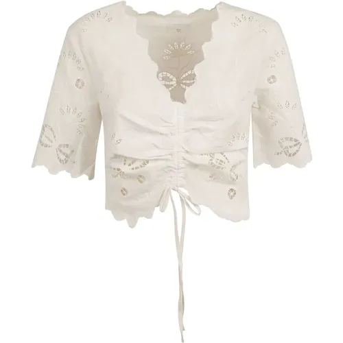 Bow Topwear Ss24 , female, Sizes: L, M - Mother - Modalova