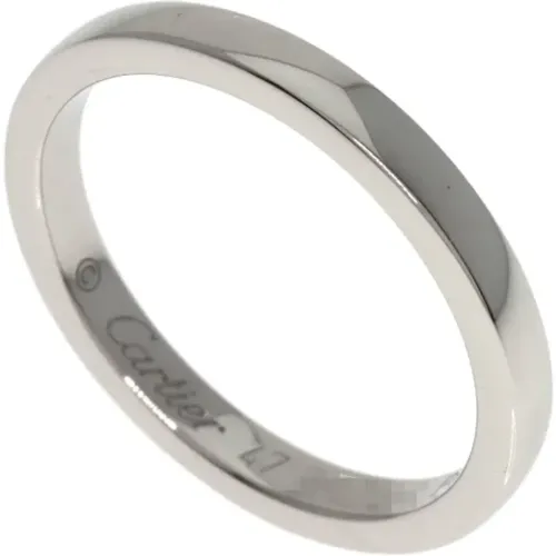 Pre-owned Platinum rings , female, Sizes: ONE SIZE - Cartier Vintage - Modalova