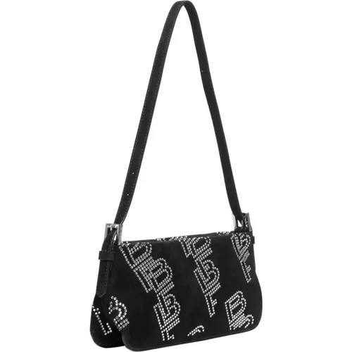 Luxurious Shoulder Bag with Crystal Embellishment , female, Sizes: ONE SIZE - By FAR - Modalova