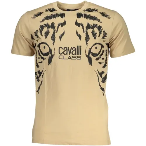 Druck Logo Rundhals T-Shirt - Cavalli Class - Modalova