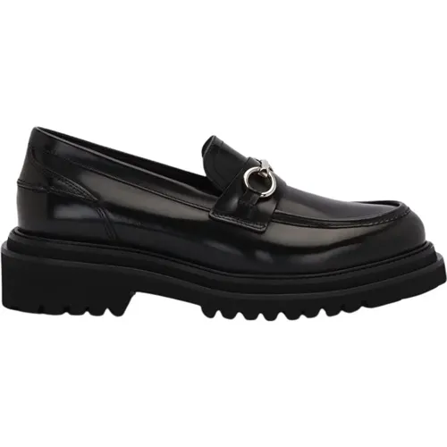 Schwarze Kalbsleder Covent Stirrup Loafers Mocasin Estribo , Damen, Größe: 40 EU - Lottusse - Modalova