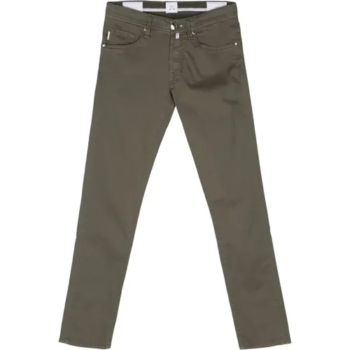 Cotton/Linen Trousers with Side Pockets , male, Sizes: W32 - Tramarossa - Modalova