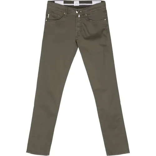 Cotton/Linen Trousers with Side Pockets , male, Sizes: W32, W36, W33 - Tramarossa - Modalova