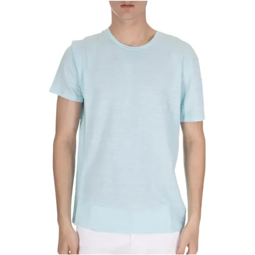 Linen Blend T-shirt , male, Sizes: S, L, XL, M - Daniele Fiesoli - Modalova