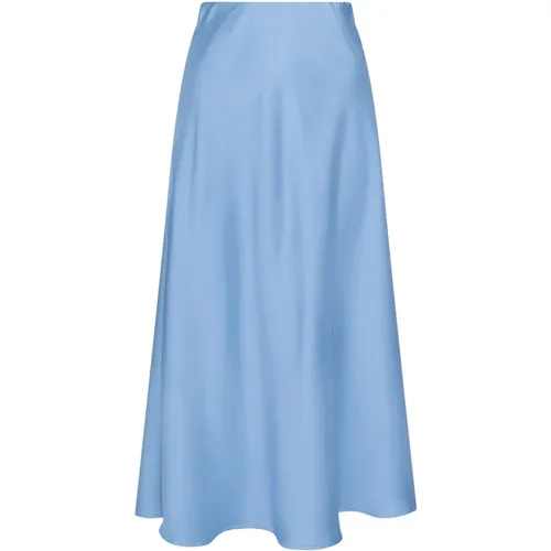Elegant Satin Skirt in Dusty , female, Sizes: S - NEO NOIR - Modalova