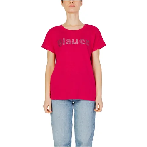 Womens T-Shirt Spring/Summer Collection , female, Sizes: L, XS, M, S - Blauer - Modalova