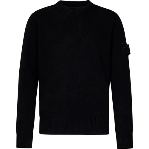 Crew Neck Sweater Aw24 , male, Sizes: L, S - Stone Island - Modalova