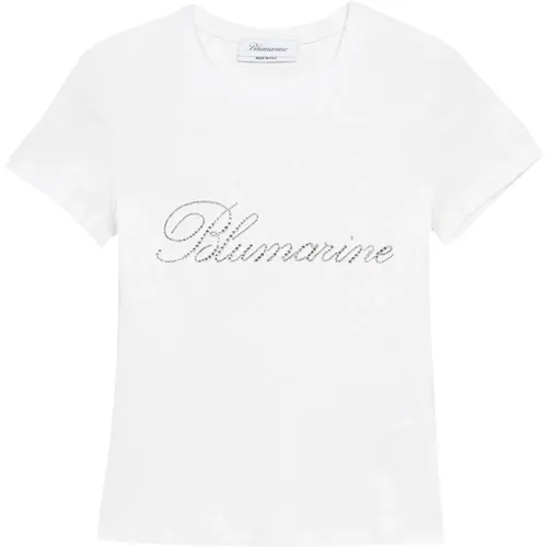 Logo T-Shirt , female, Sizes: M - Blumarine - Modalova