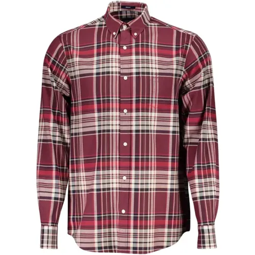 Elees Rosa Button-Down-Hemd , Herren, Größe: S - Gant - Modalova