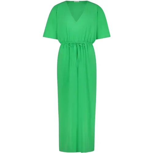 Grünes Kimono-Stil Kleid , Damen, Größe: S - Jane Lushka - Modalova