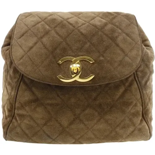 Pre-owned Suede chanel-bags , female, Sizes: ONE SIZE - Chanel Vintage - Modalova