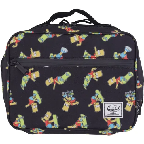 Simpsons Pop Quiz Lunchbox Schwarz - Herschel - Modalova