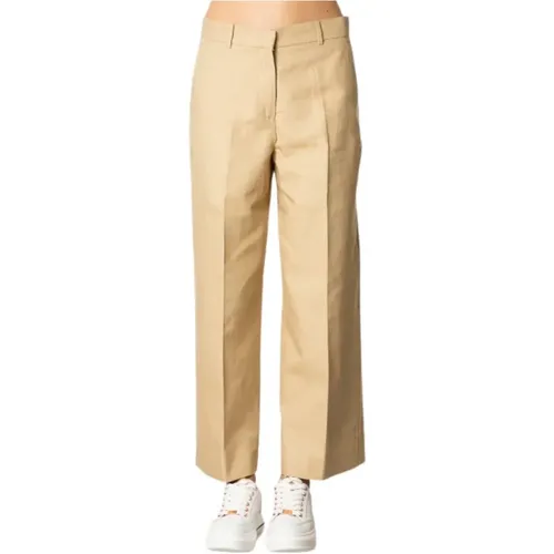 Baumwoll Leinen Weite Hose - Max Mara Weekend - Modalova