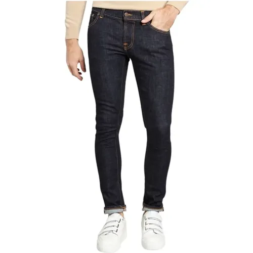 Enge Terry -Jeans , Herren, Größe: W28 - Nudie Jeans - Modalova